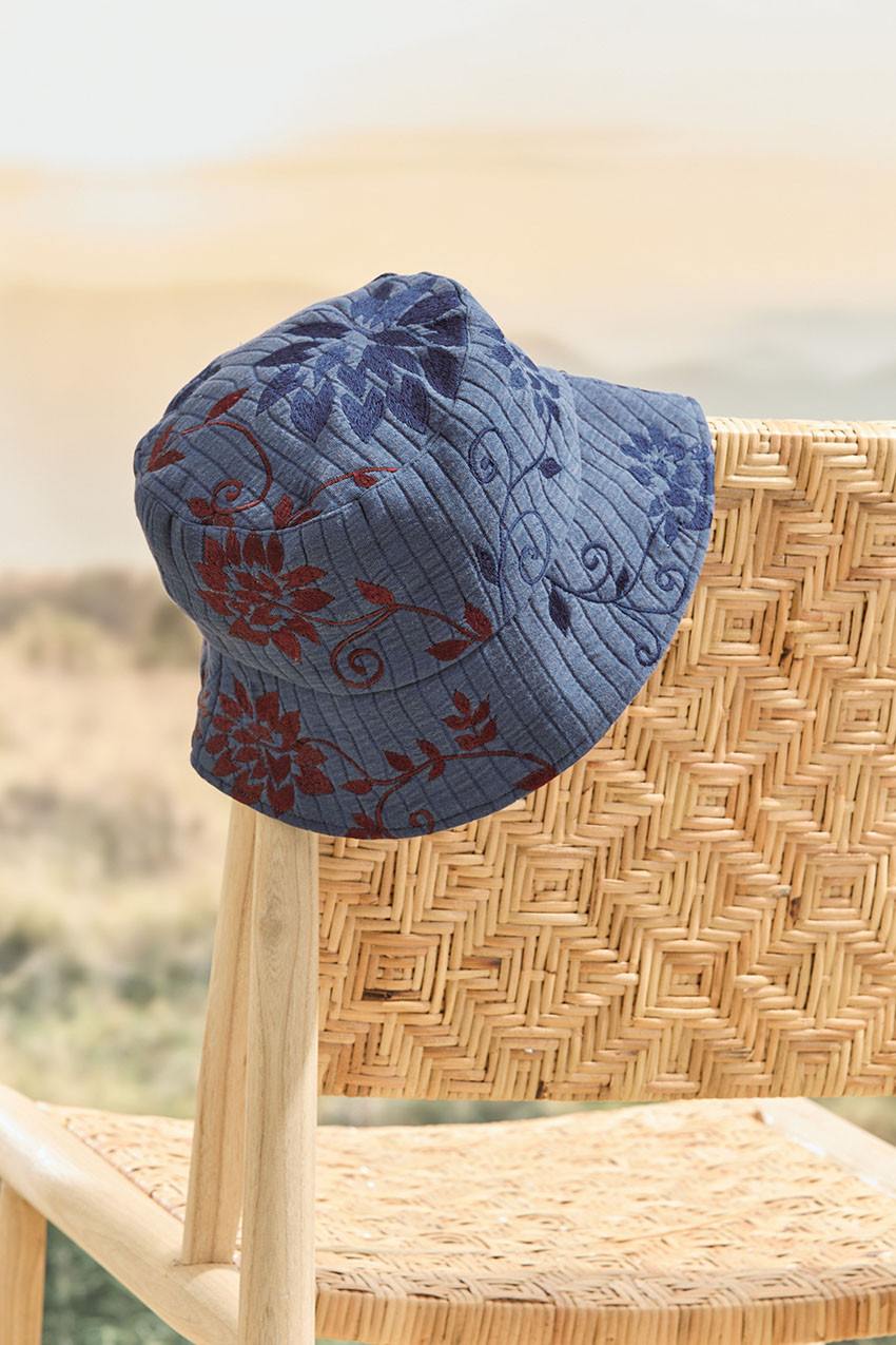 Bucket Hat - Indigo Denim Cotton – s.k. manor hill Hender scheme