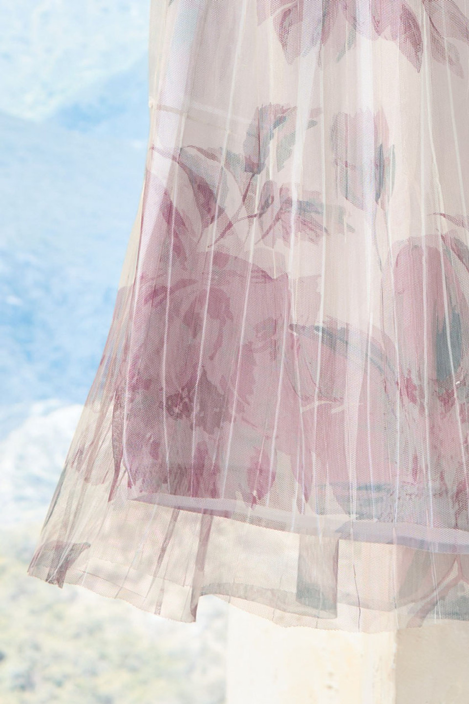 Abstract Muse Mesh Skirt