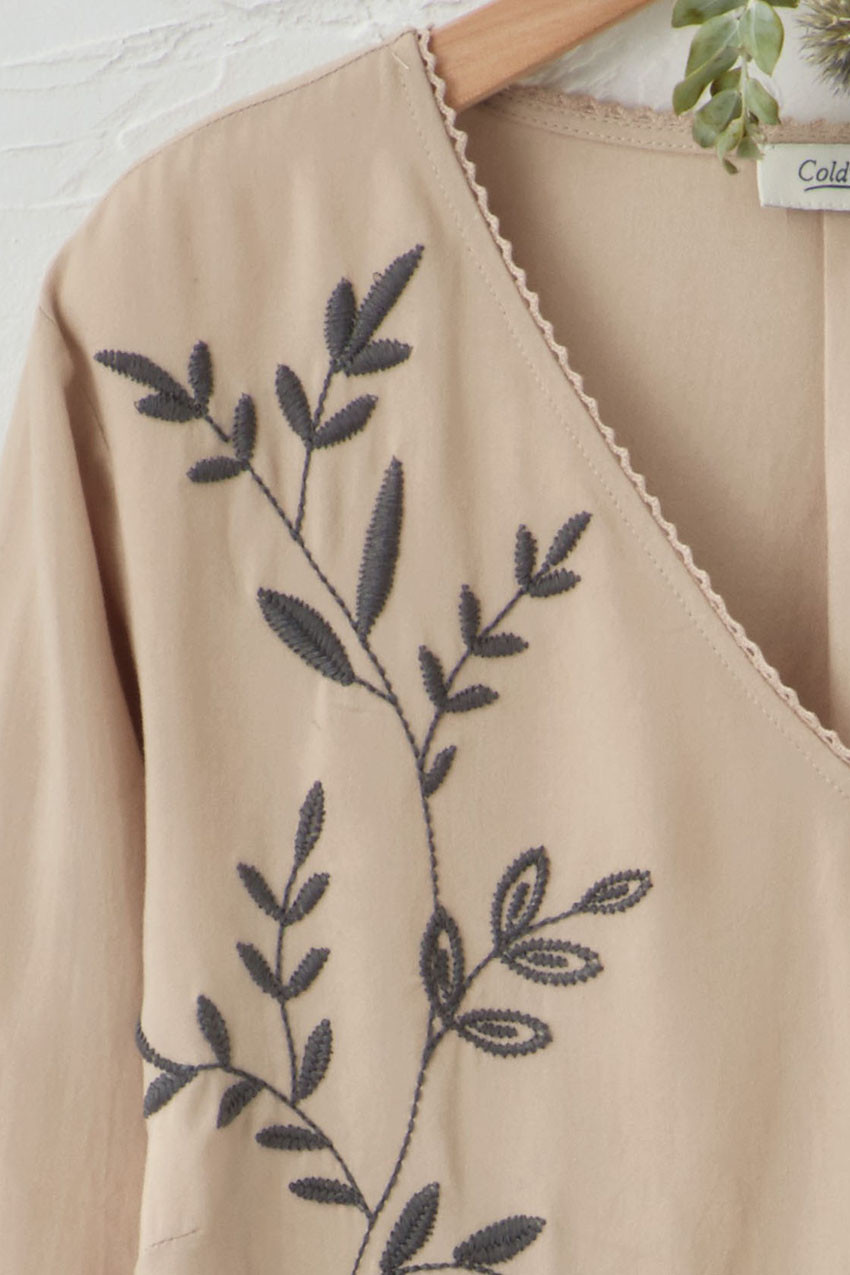 Winding Vines Embroidered Blouse - Coldwater Creek