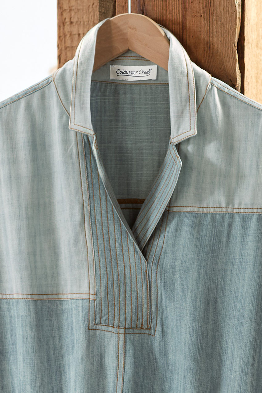 Mixed TENCEL™ Oversized Shirt