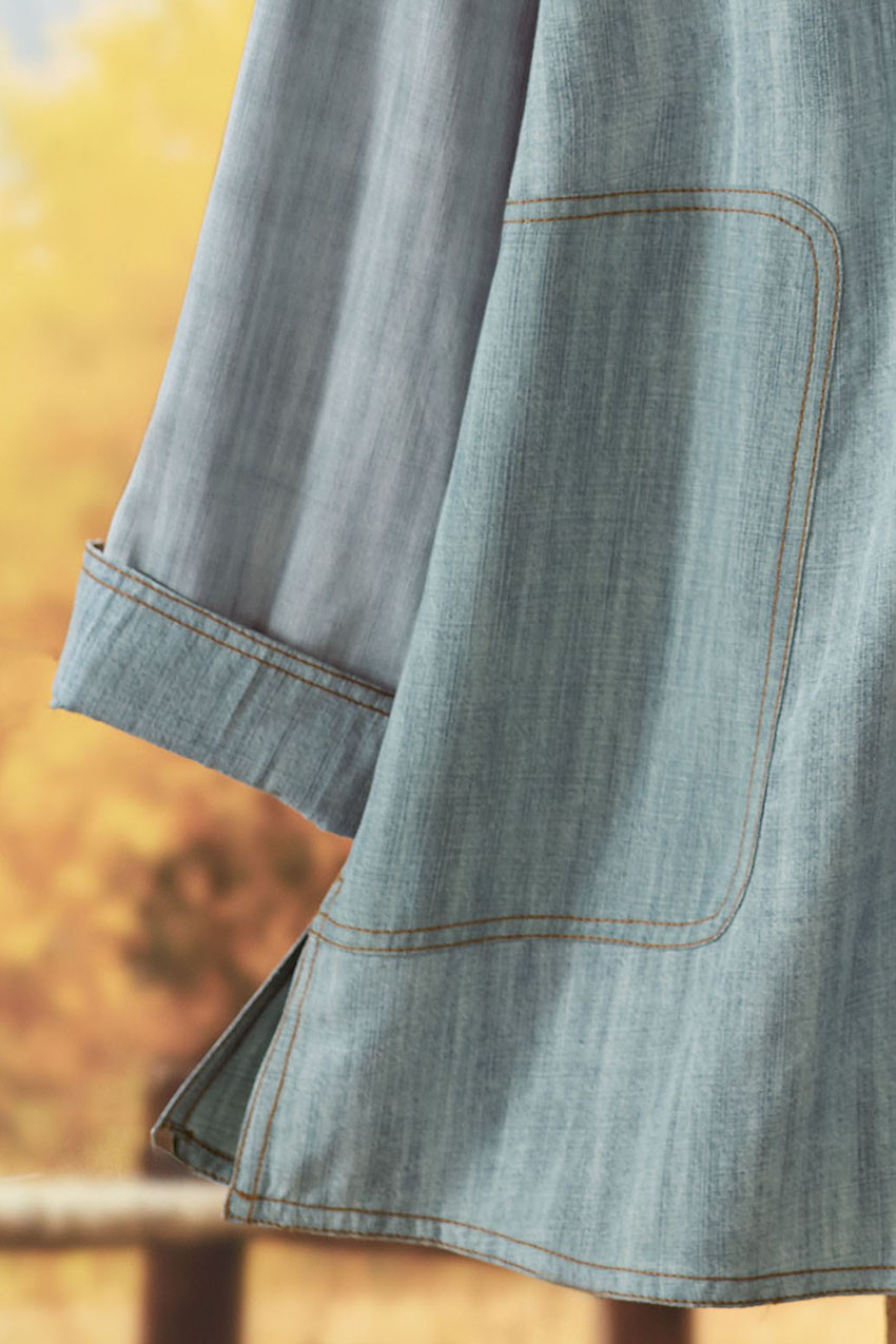 Mixed TENCEL™ Oversized Shirt