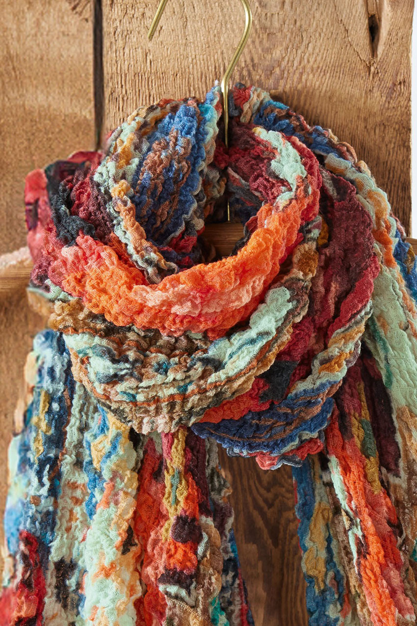Painted Hills Crinkle Scarf