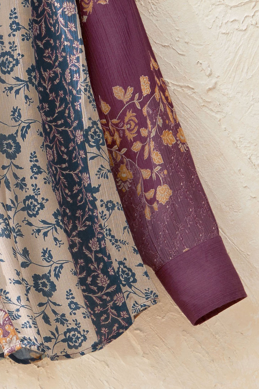 Bella Terra Mixed Print Shirt
