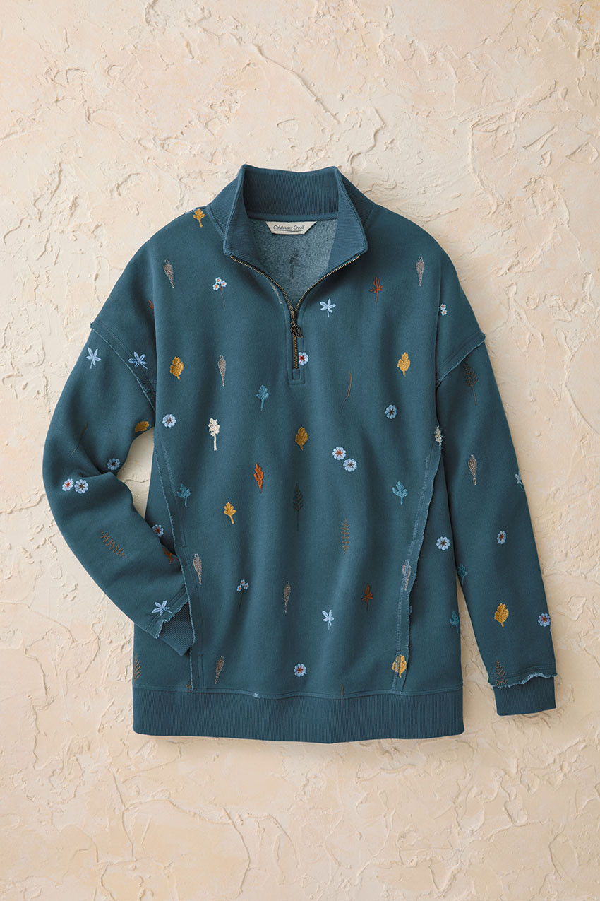 Touch of Autumn Quarter Zip Sweatshirt