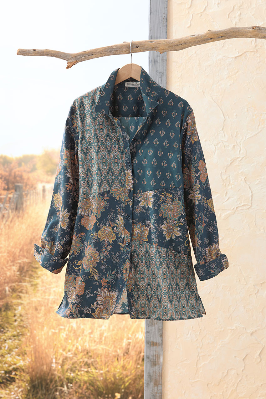 Pieced Patches Easy Care Tunic