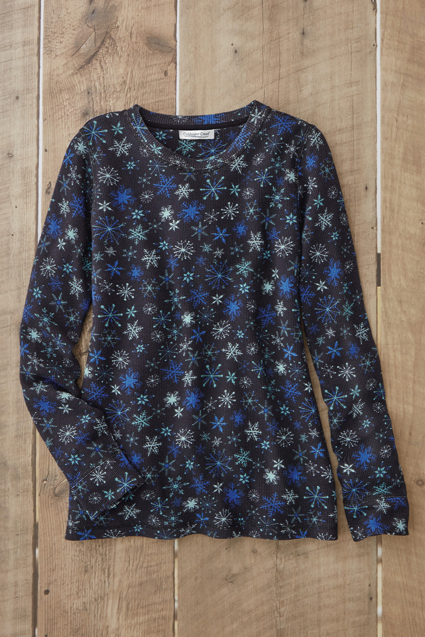 Winter Skies Waffle Tee