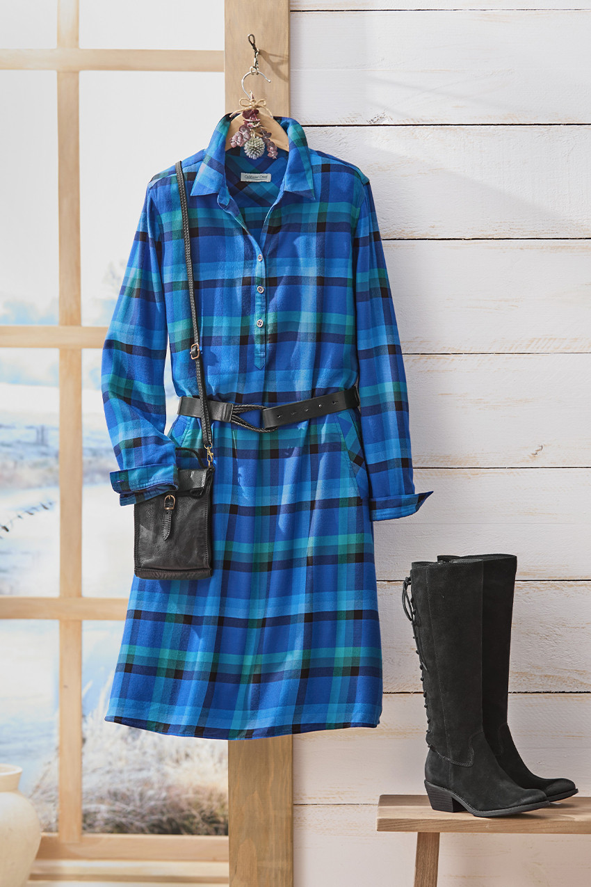 Winona Plaid Dress
