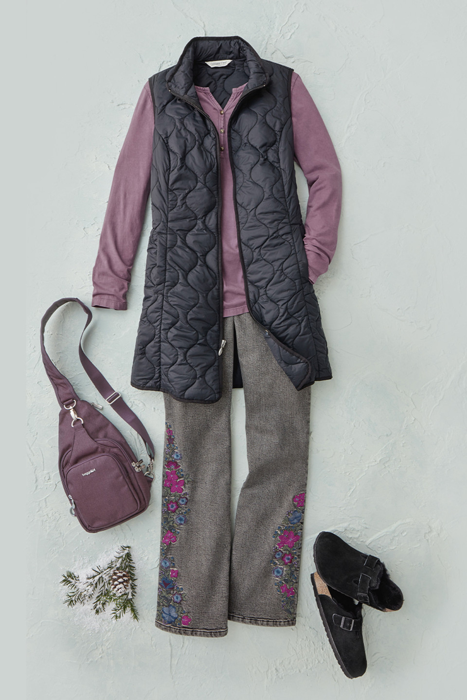 Among the Flowers Bootcut Jeans