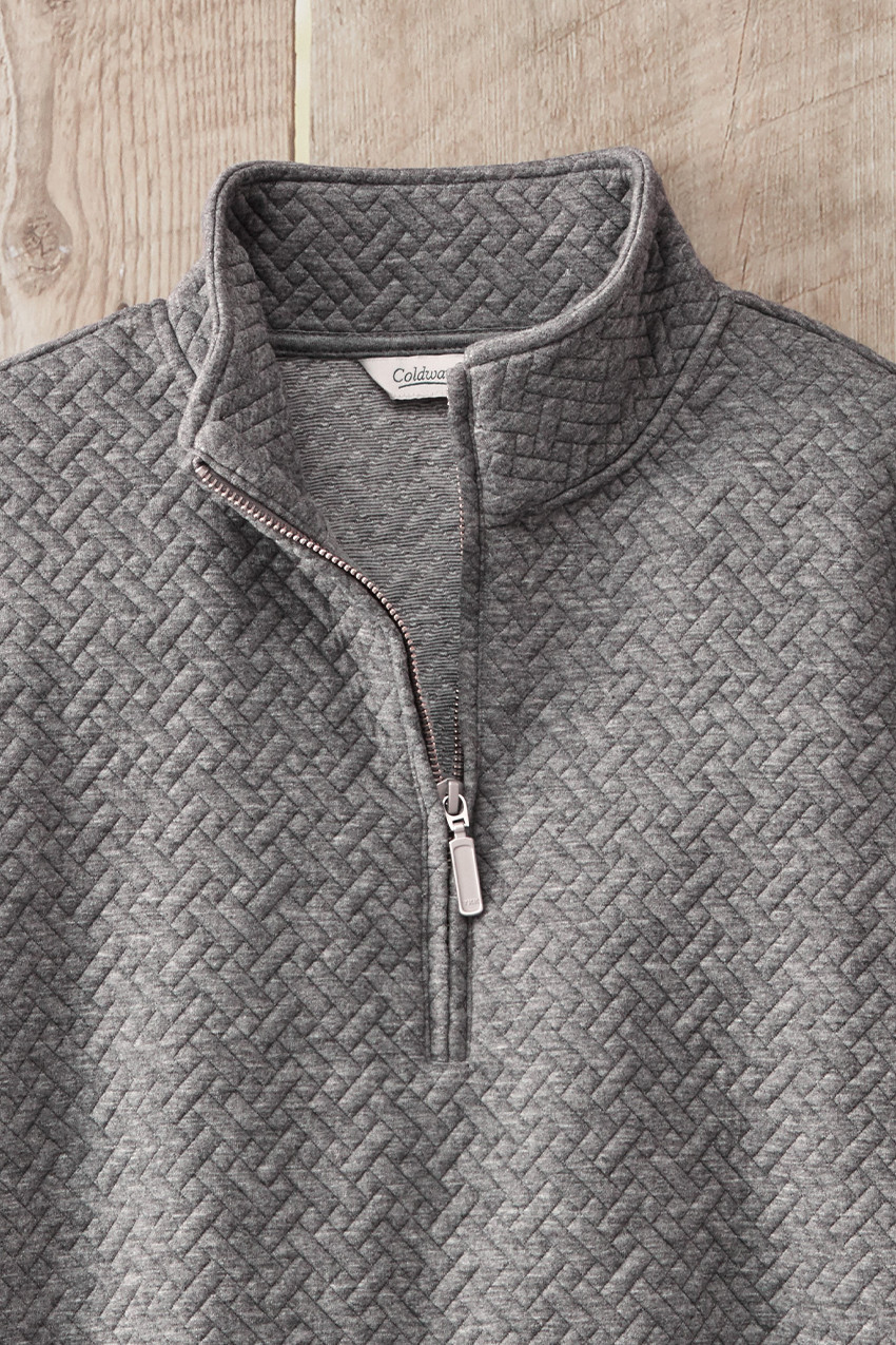 Jacquard Quarter Zip Sweatshirt
