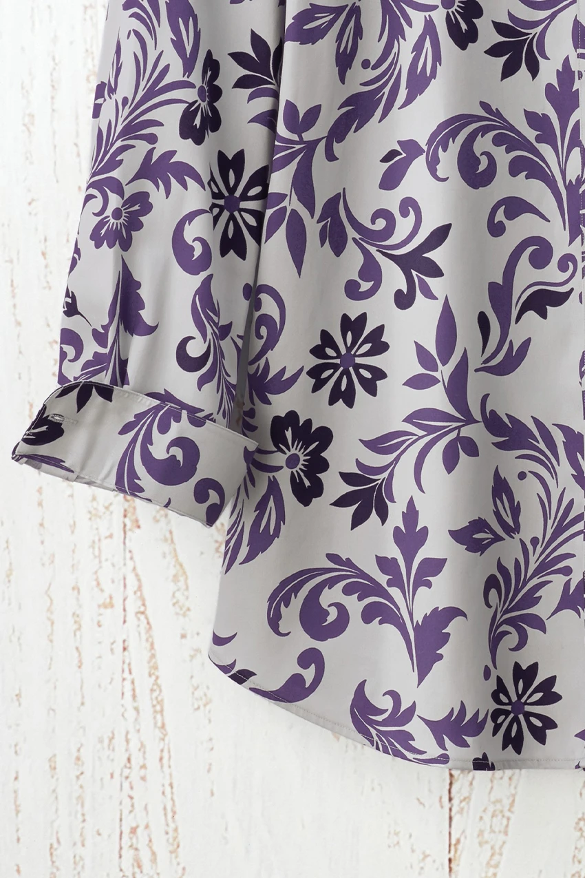 Swirling Flourish Anytime No Iron Tunic