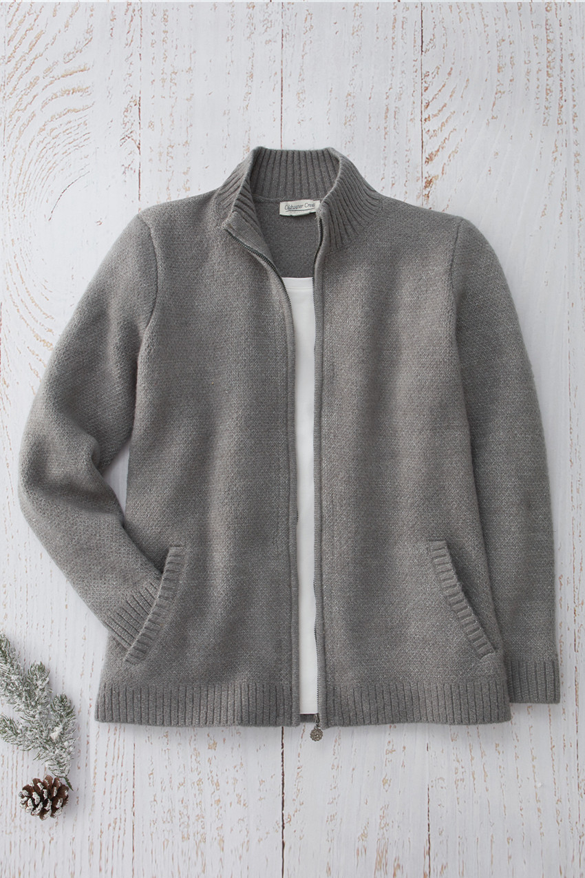 Plush Zip Cardigan