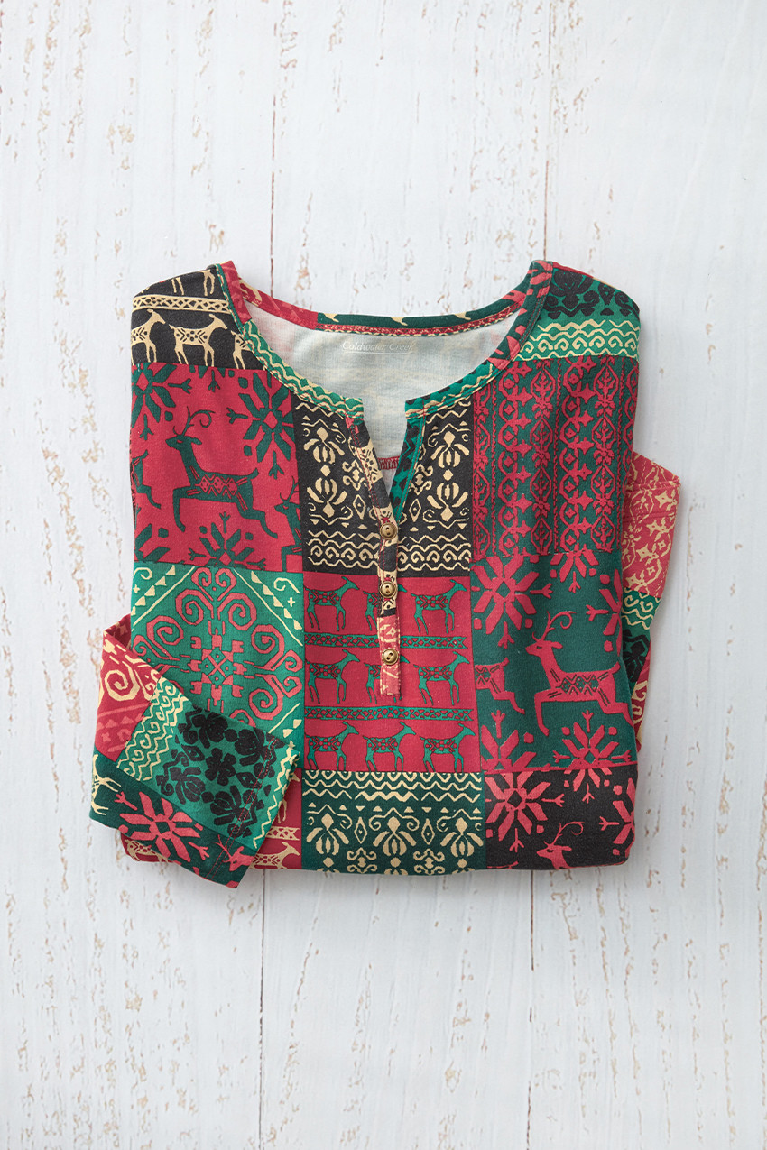 Rustic Reindeer Henley