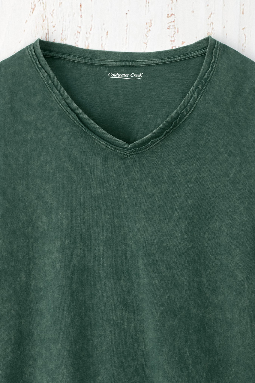 Vintage-Wash V-Neck Tunic