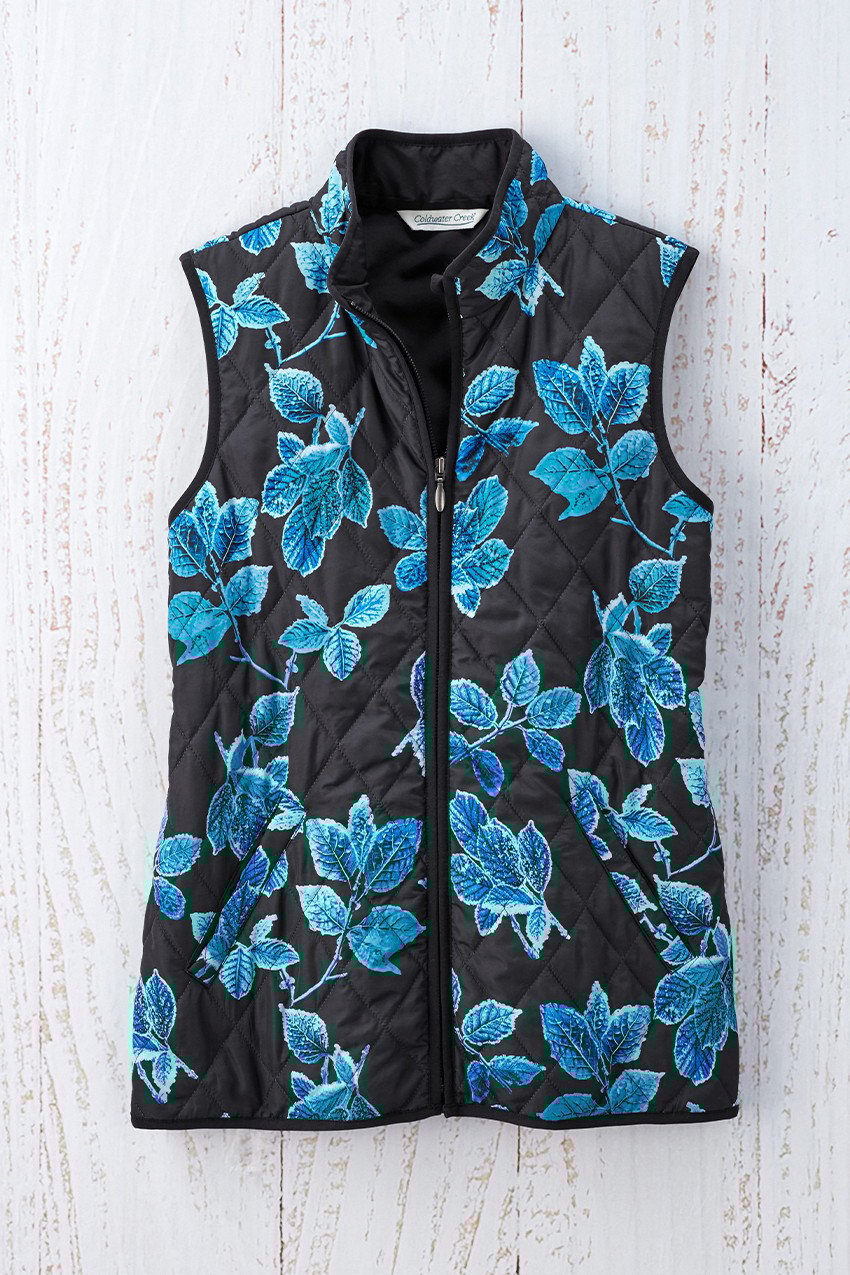 Frosted Leaves Vest for All Seasons