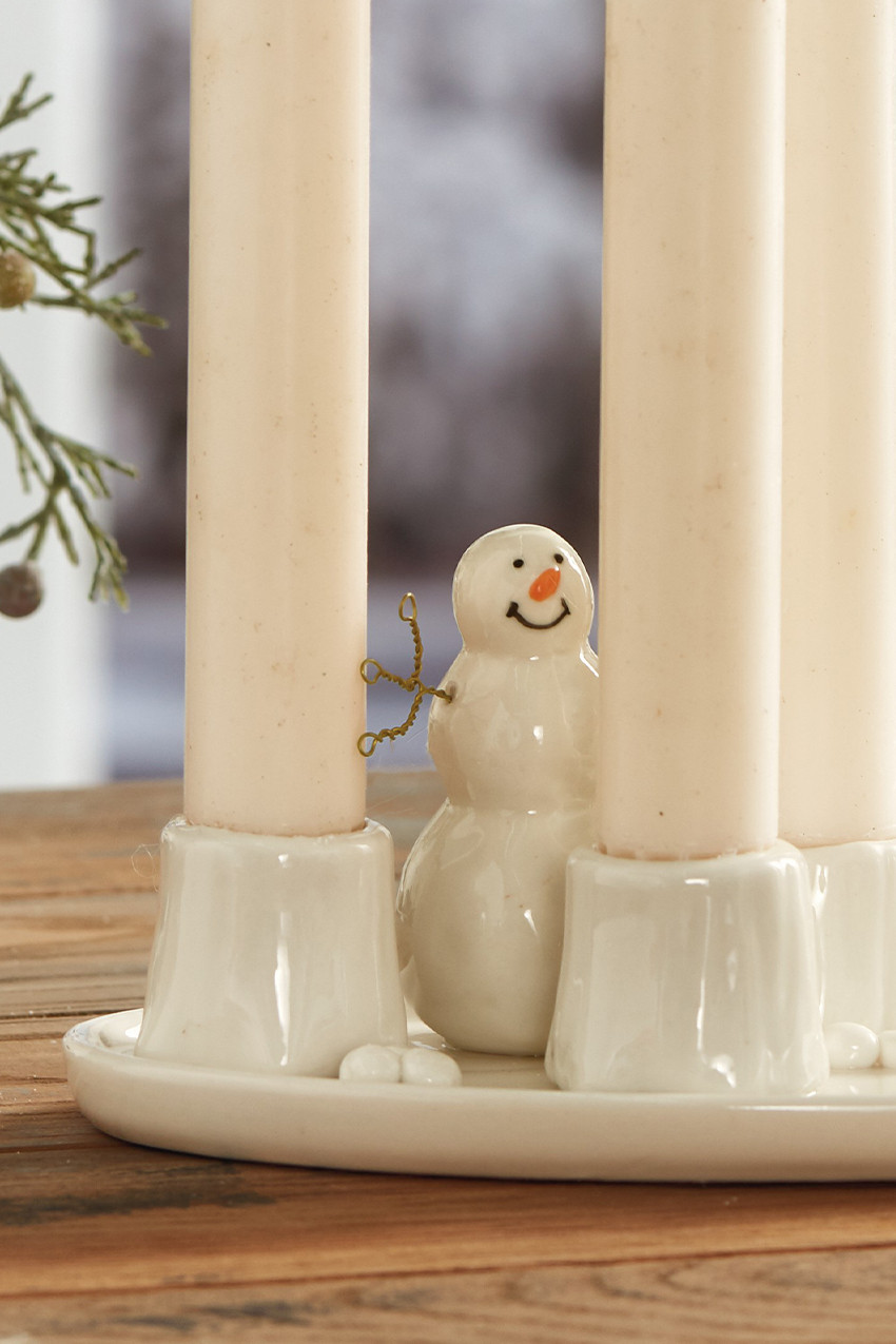 Winterscape Taper Holder