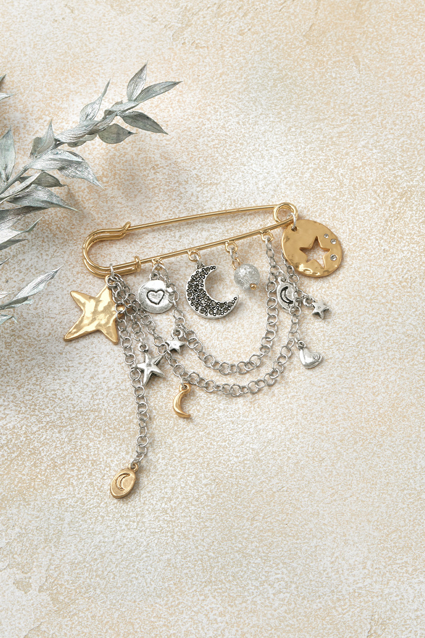 Lunar Layers Sweater Pin