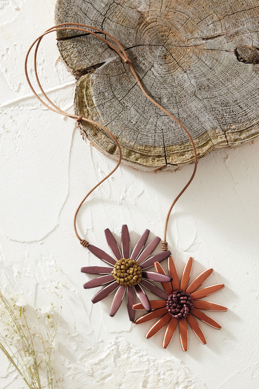 Amaya Double Flower Necklace by Sylca®