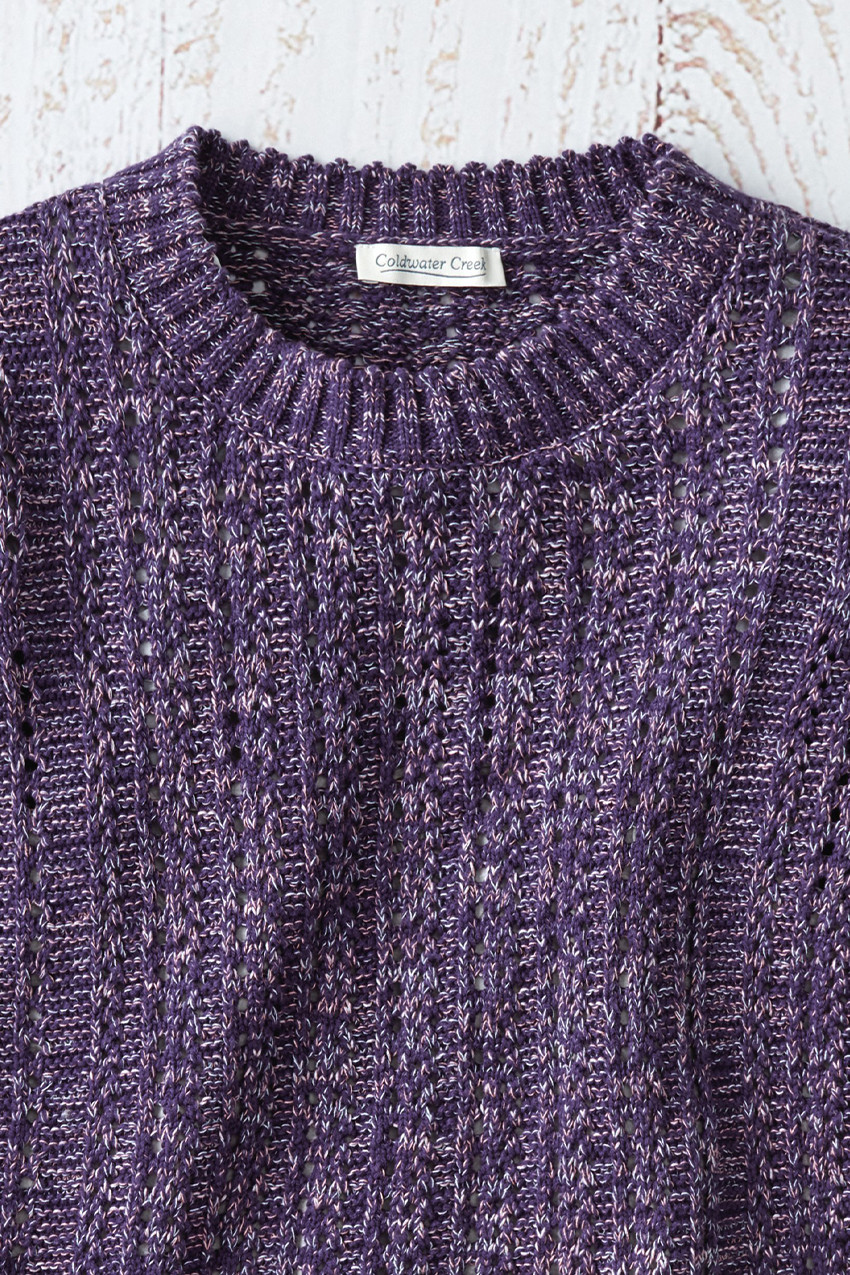 Marled Mix Stitch Sweater