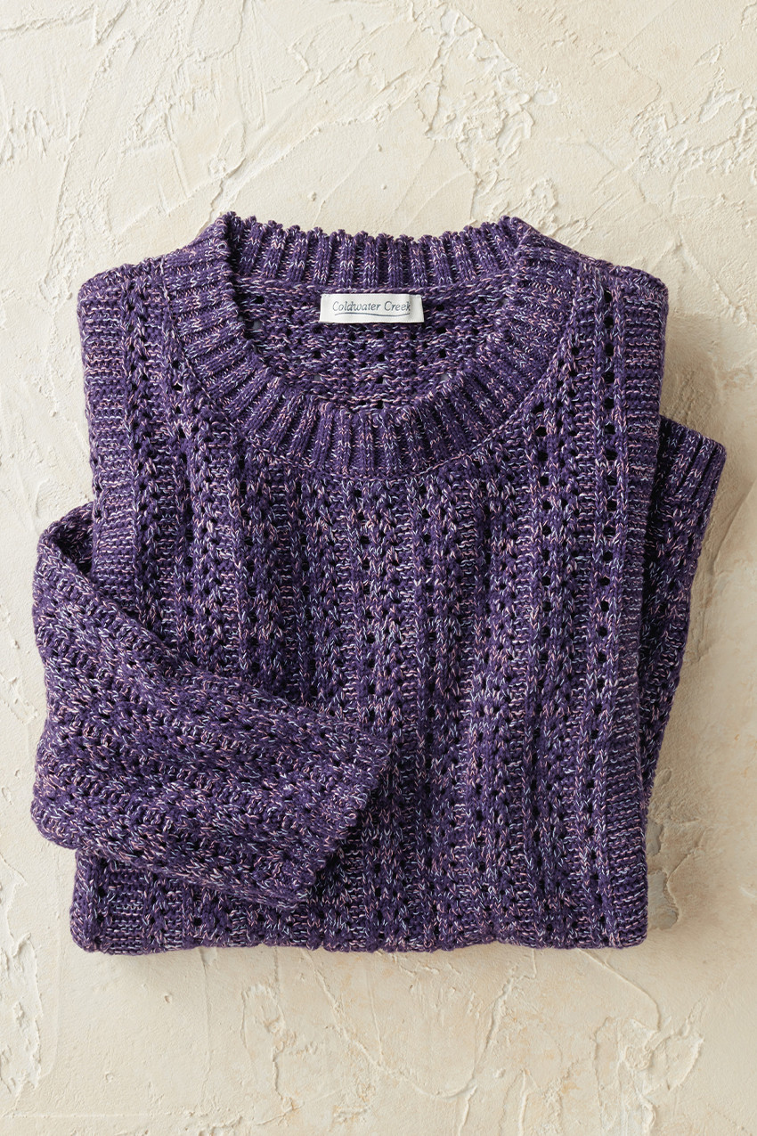 Marled Mix Stitch Sweater
