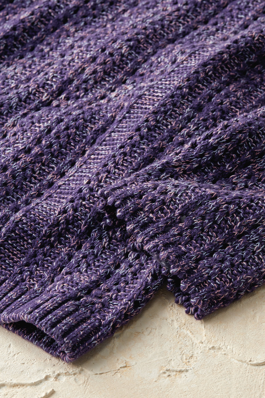 Marled Mix Stitch Sweater