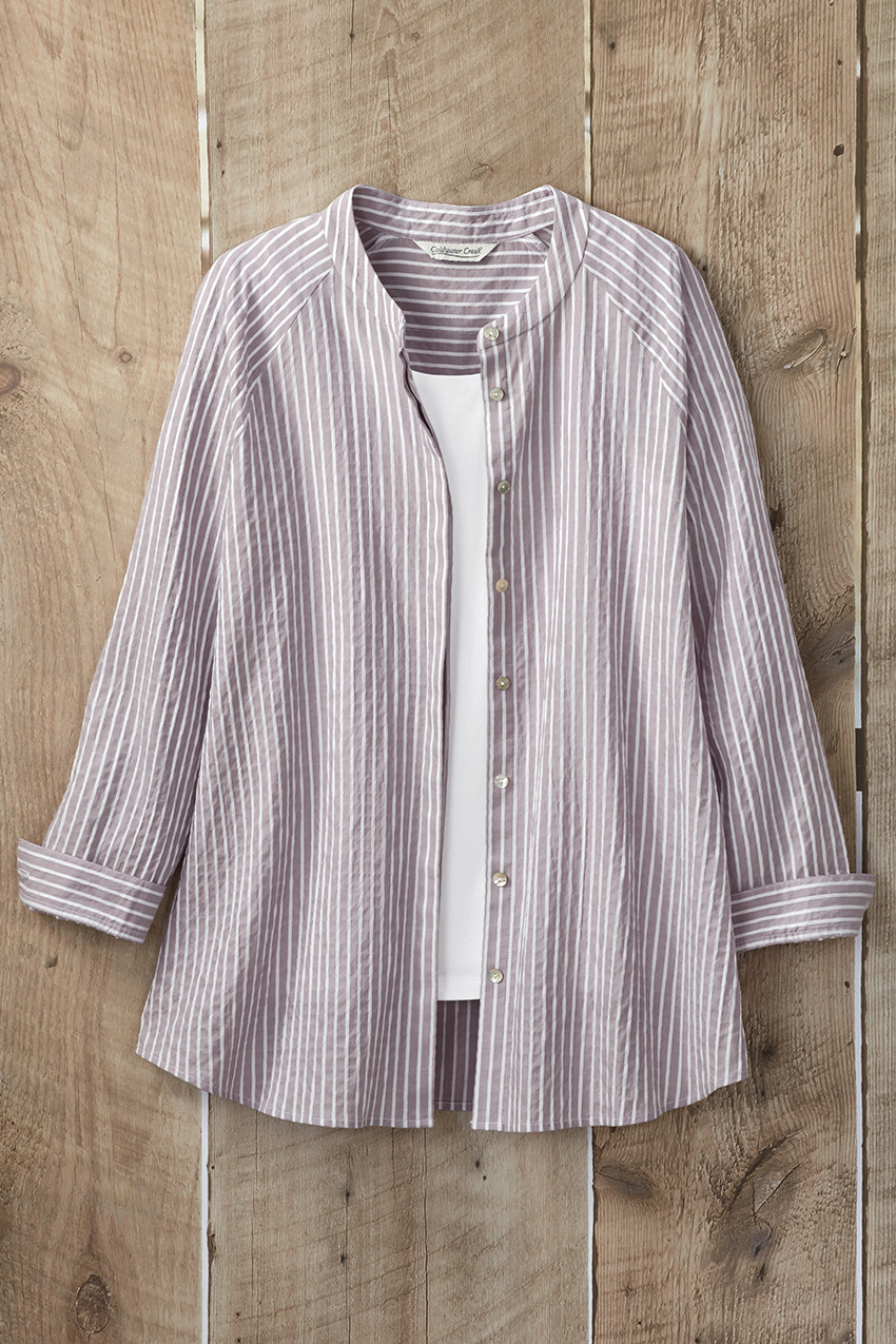 Artisan's Textured Stripe Tunic