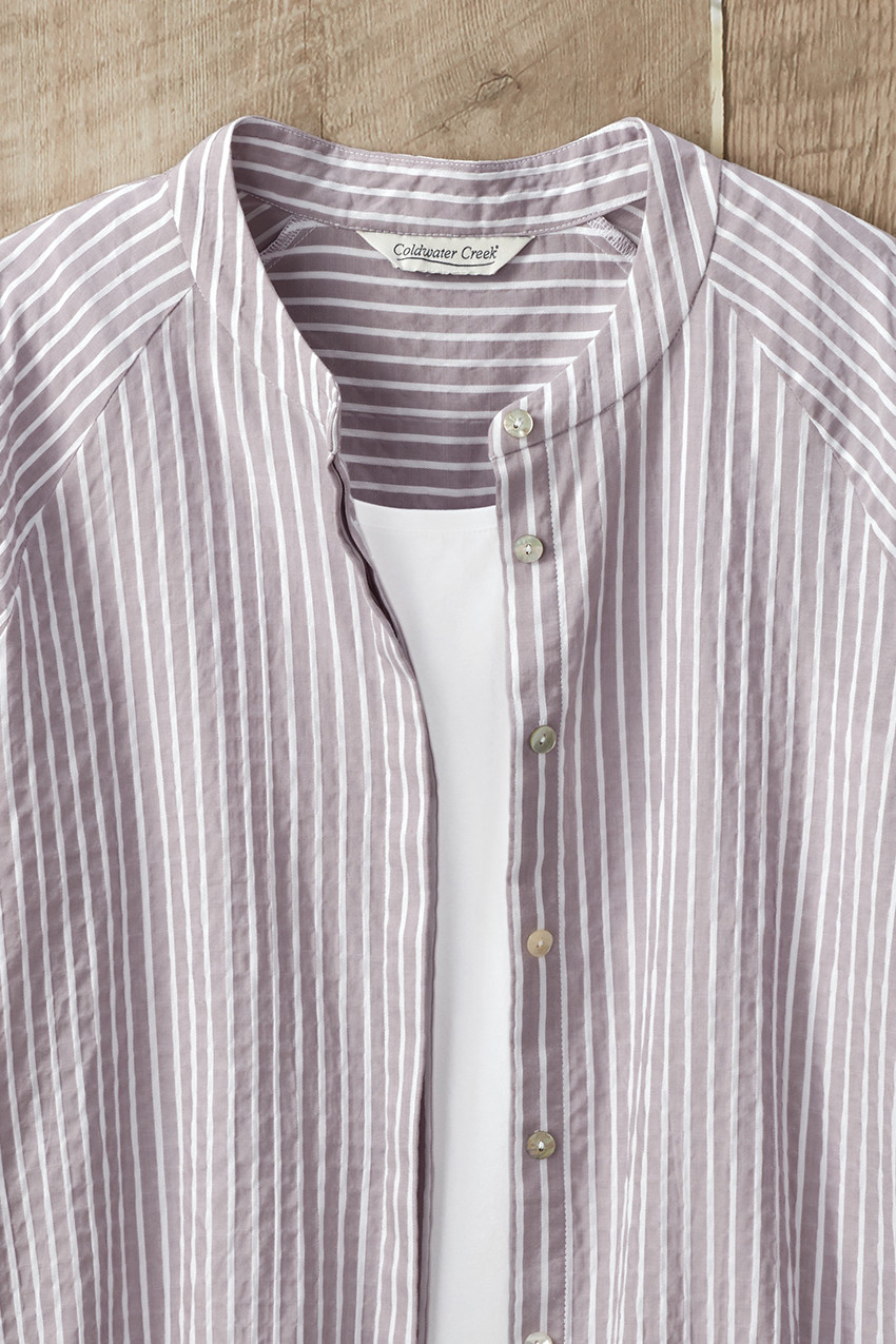 Artisan's Textured Stripe Tunic