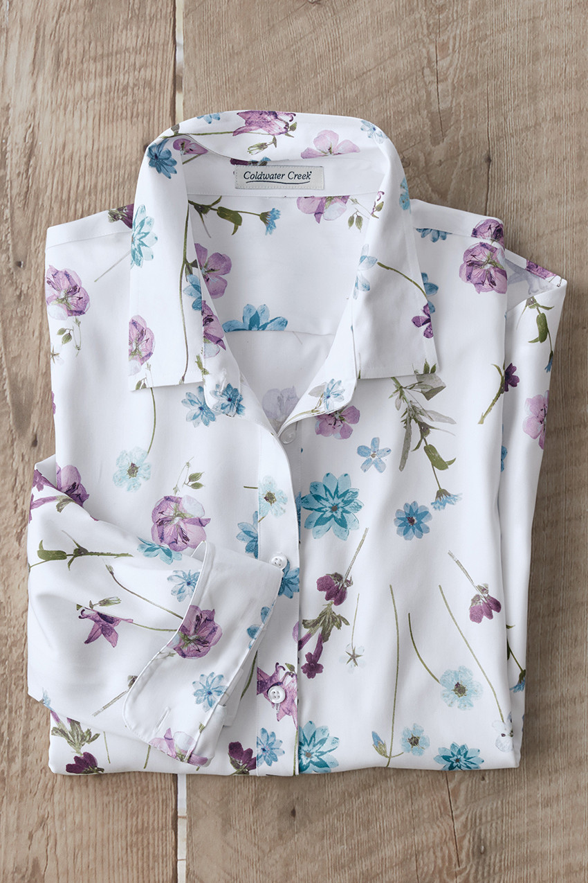 Pressed Petals No-Iron Shirt