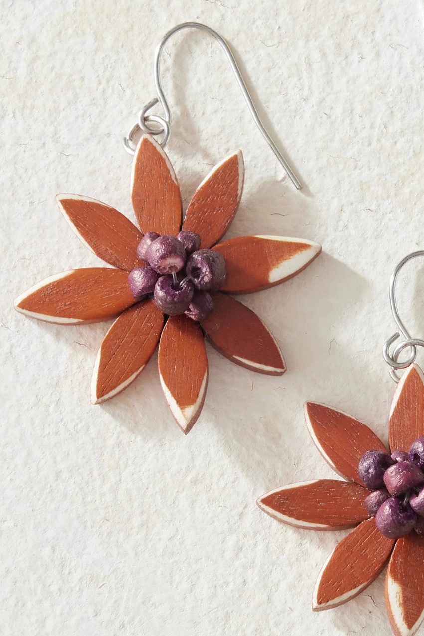 Amaya Flower Earrings by Sylca®