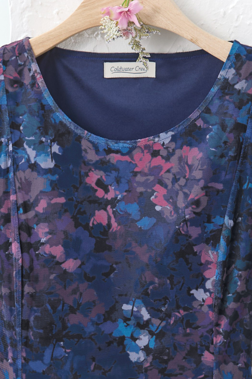 Evening Floret Mesh Dress