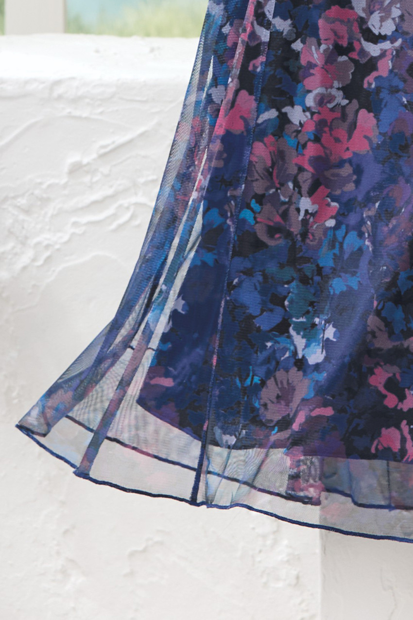 Evening Floret Mesh Dress