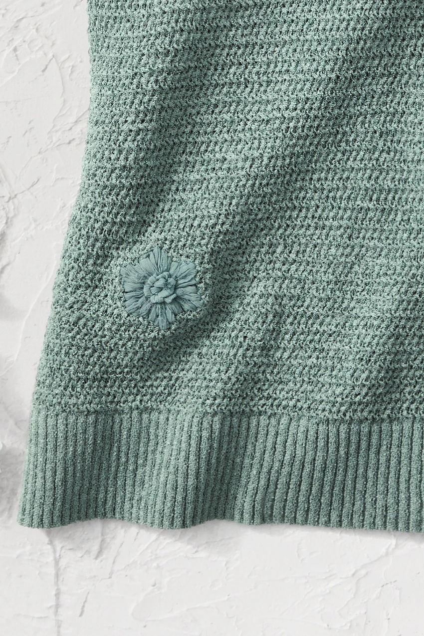 Floating Flowers Embroidered Sweater