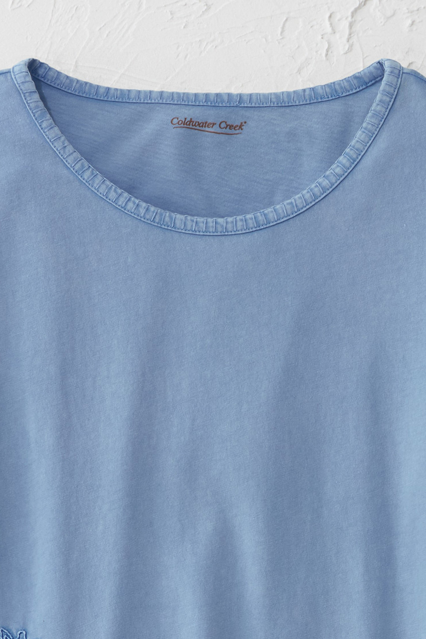 Budding Embroidery Tee