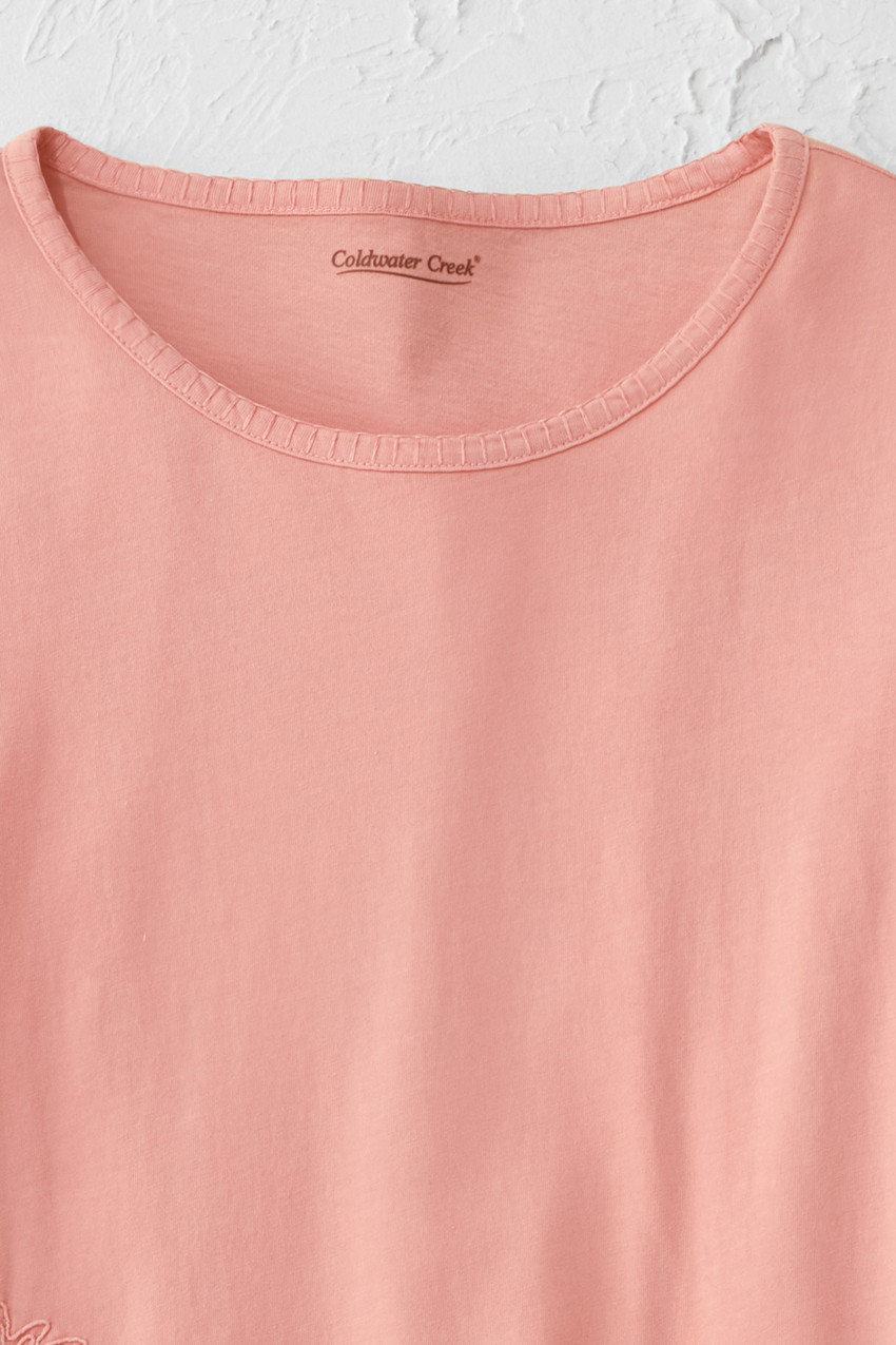 Budding Embroidery Tee