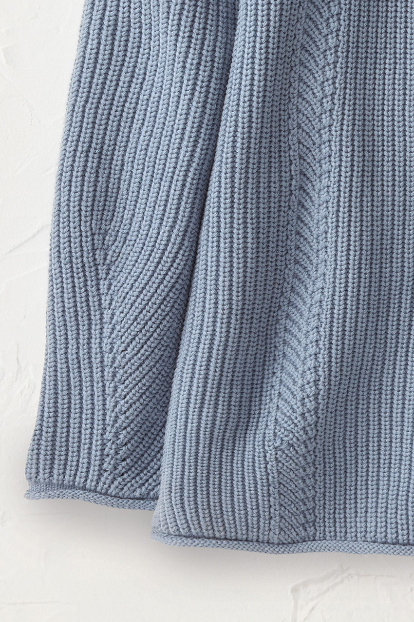 Button Detail Shaker Sweater