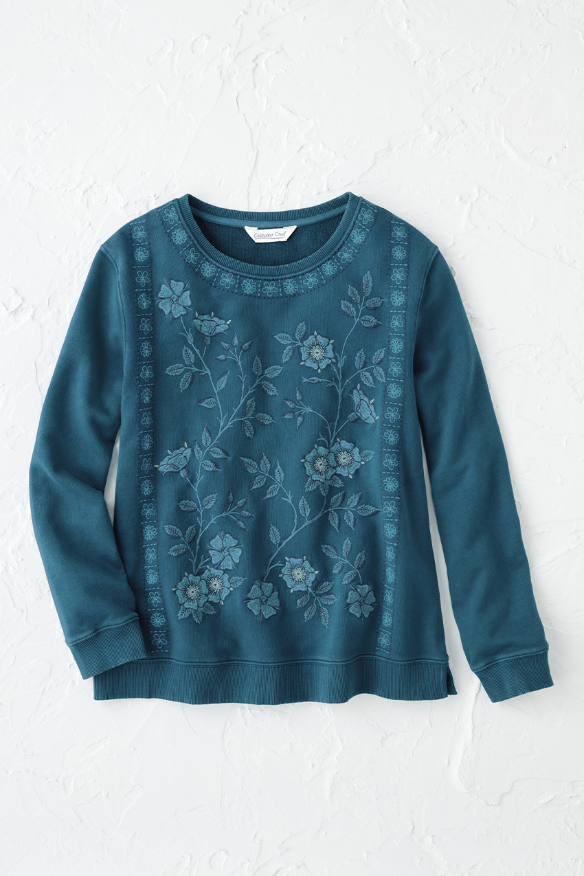 Flora Mia Embroidered Sweatshirt