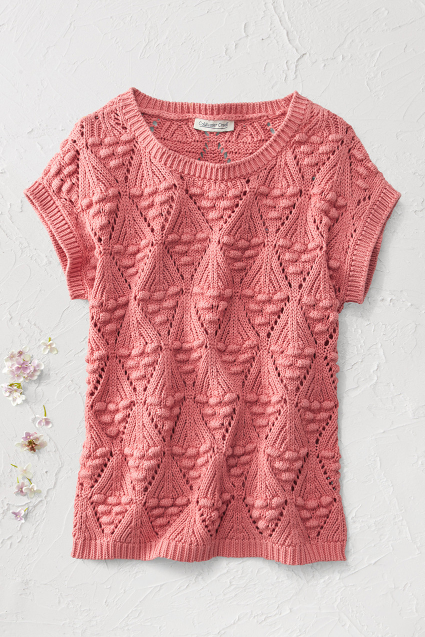 Geo Open-Stitch Sweater