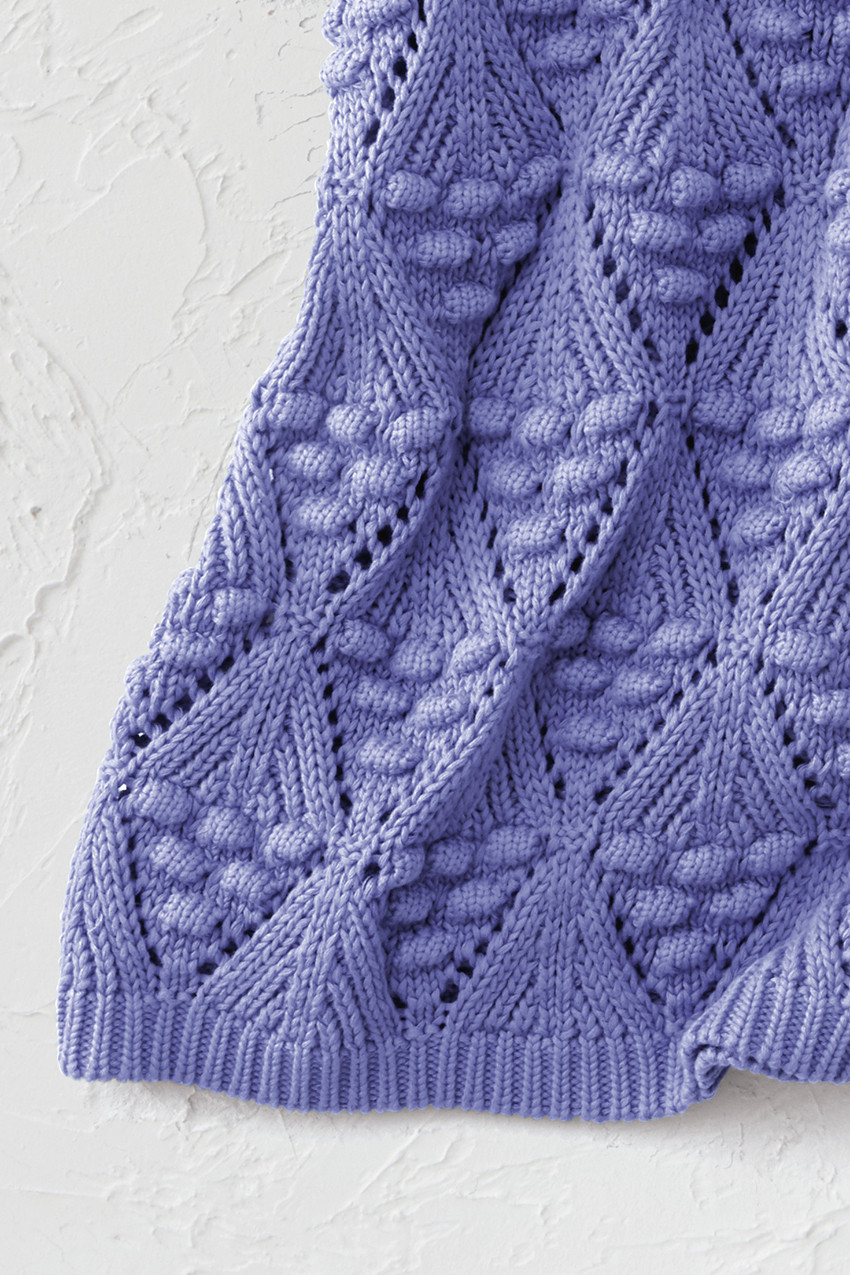Geo Open-Stitch Sweater