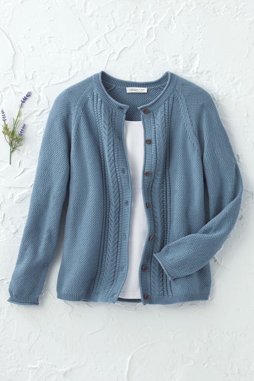 Lightweight Peaks Cardigan - Coldwater Creek