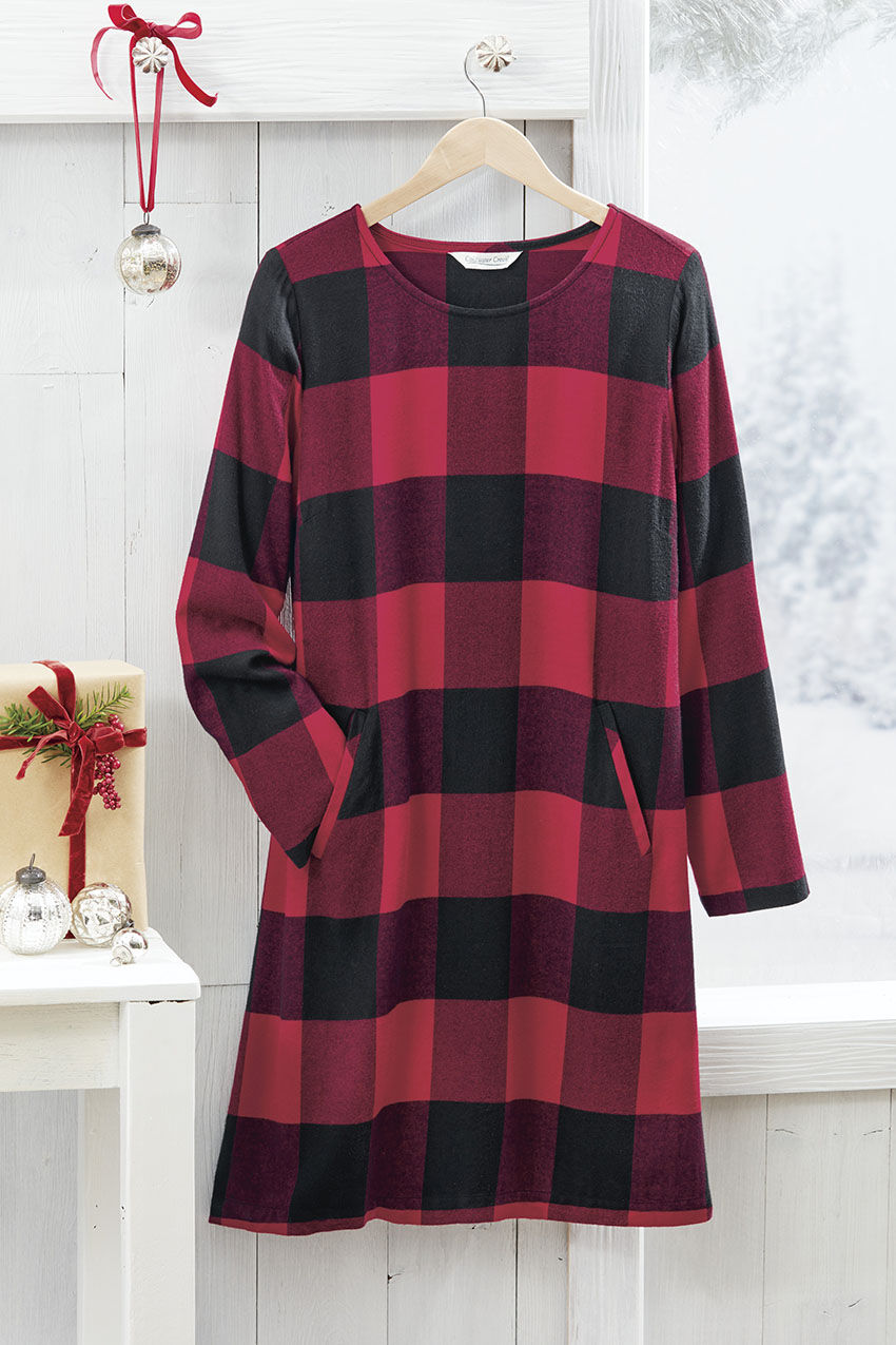 Dakota Day Dress - Dover Red Multi - 1x - Plus