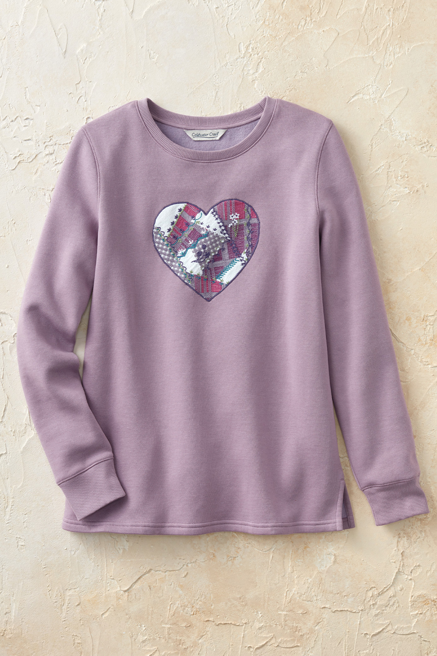 ベリー⭐︎新品未使用⭐︎Heve heart neck all-in-one one-heart-sweatshirt__lavender