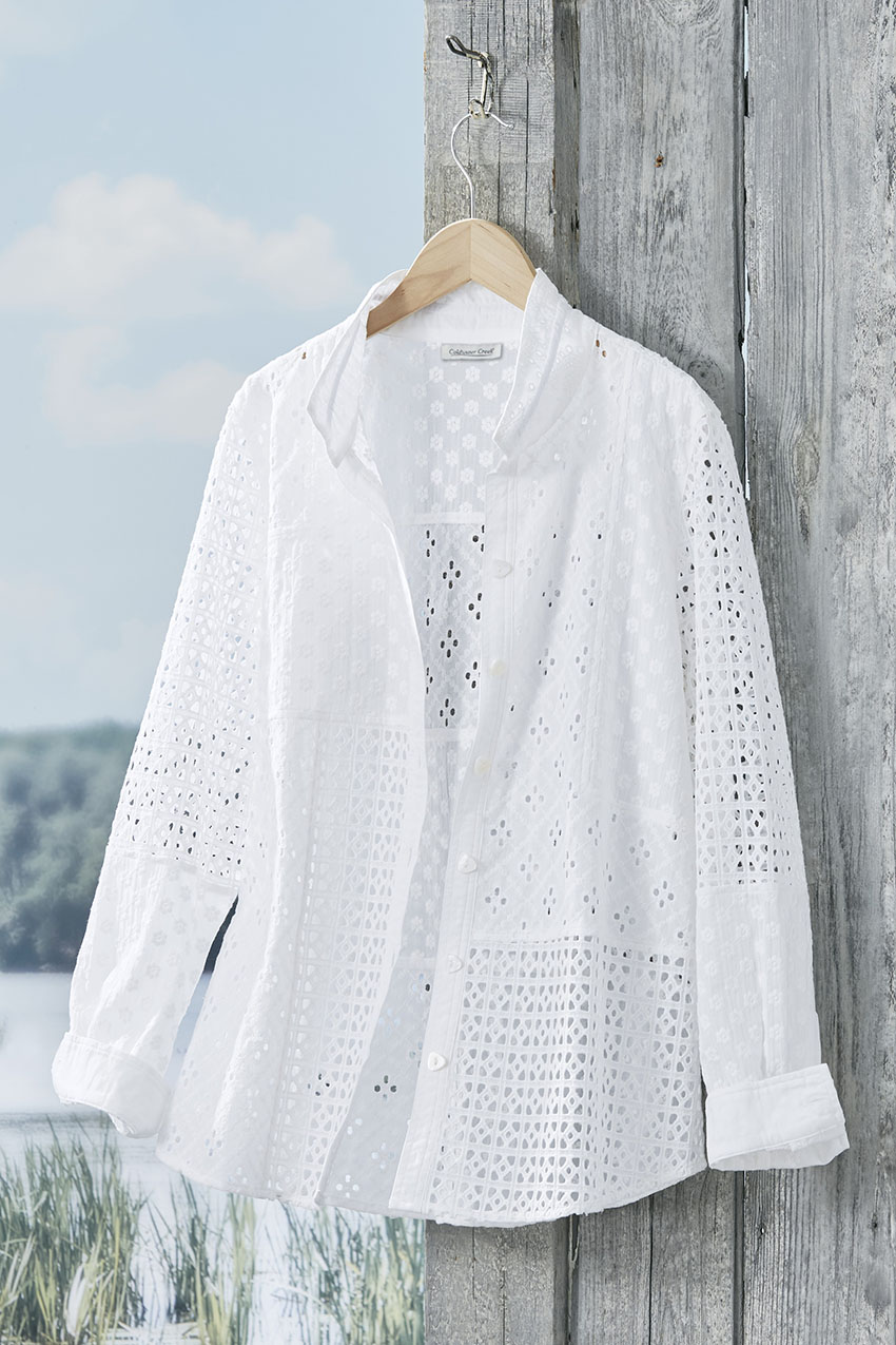 Effortless Eyelet Shirt - Coldwater Creek