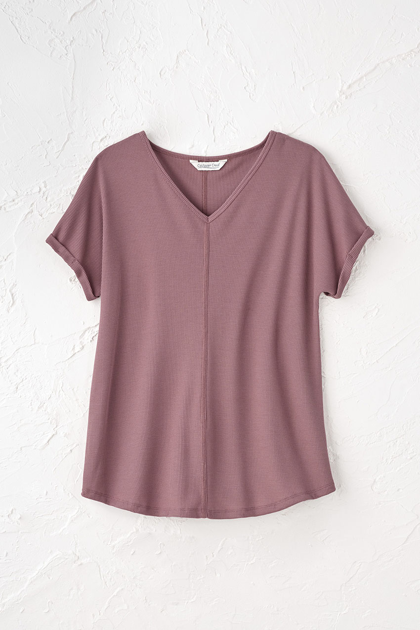 【KOOLOSET】Pigment Mix Waffle Slim Tee Frizmworks OG Pigment Dyeing Half Tee - Charcoal | Wallace