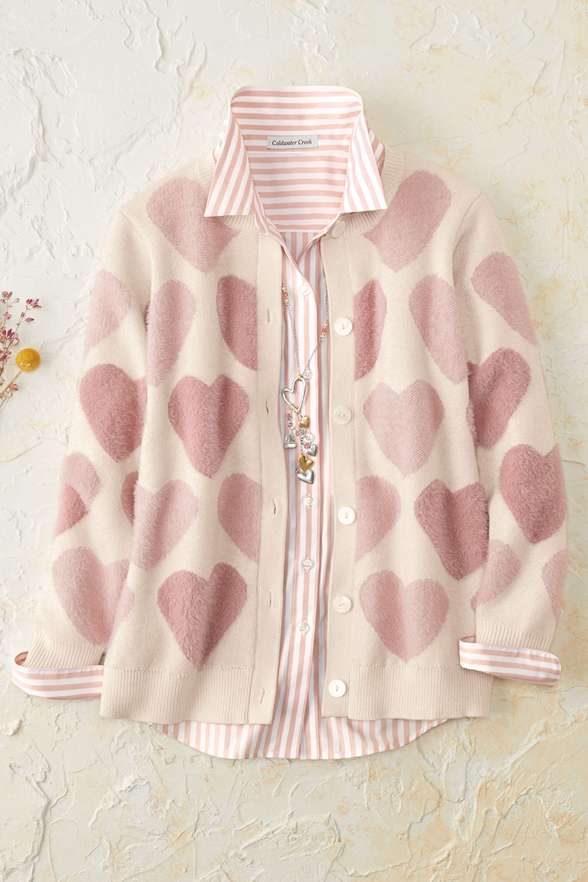 Heartfully Yours Cardigan - Coldwater Creek