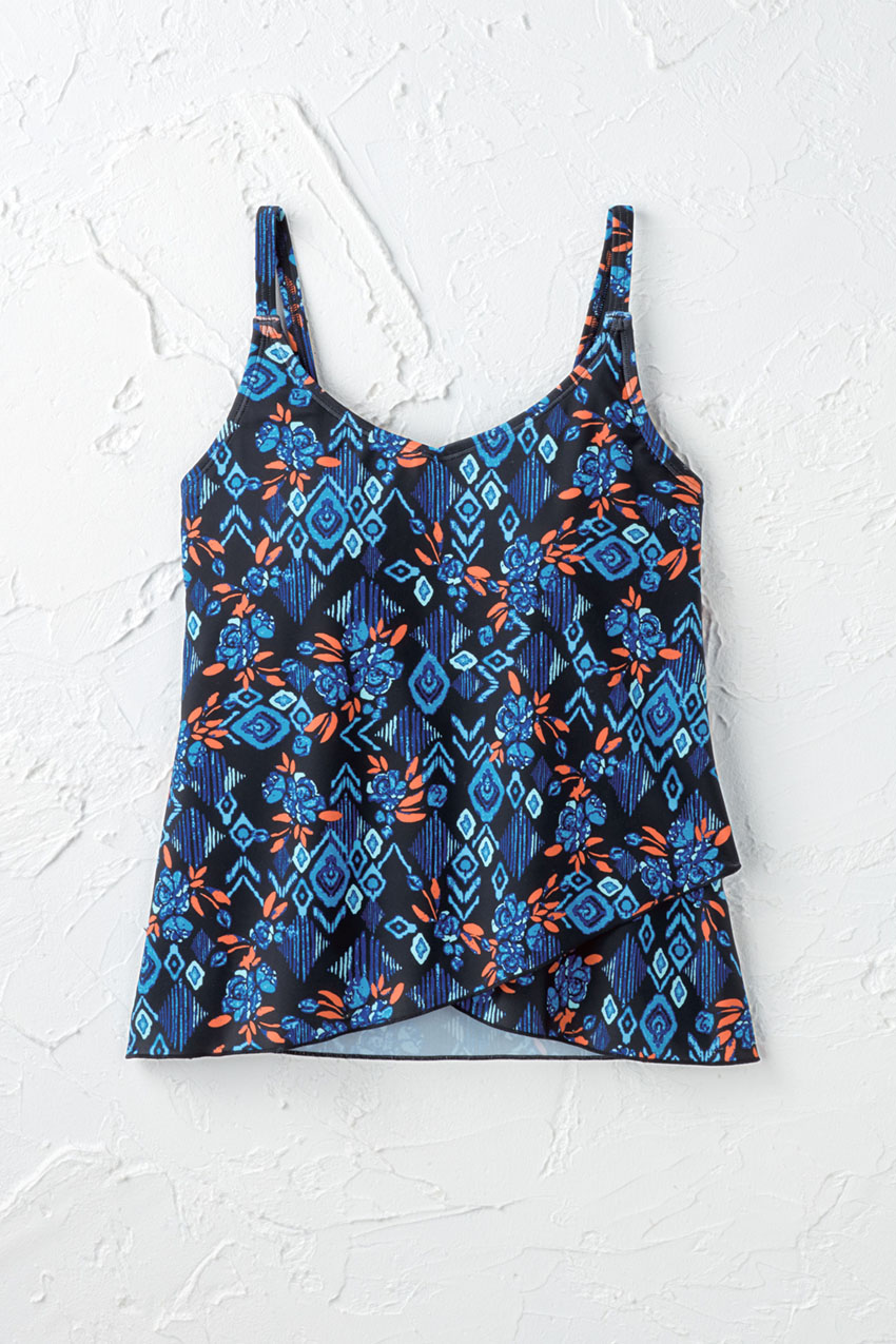 ★PLAGE_seoul★ Terry Tulip Swim Set_Melange Grey Free Spirit Tulip-Hem Tankini Top - Coldwater Creek