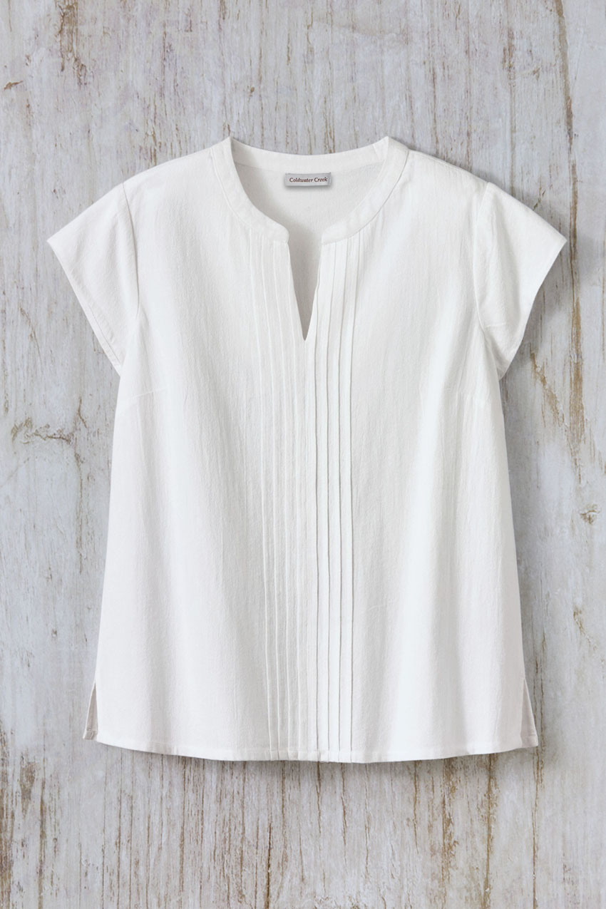 Summer Light Pintuck Top - Coldwater Creek