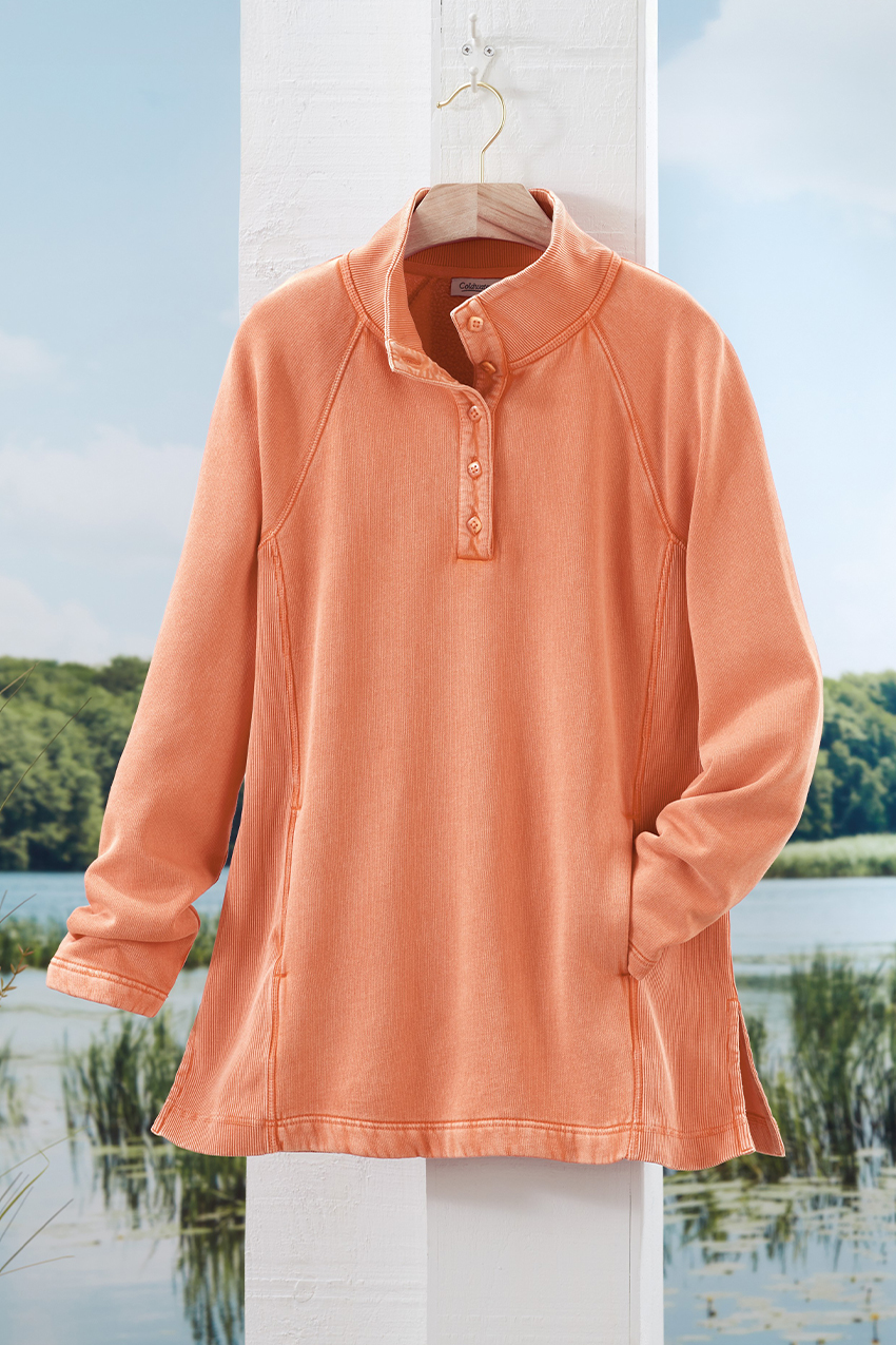 Weekend Popover Sweatshirt - Coldwater Creek