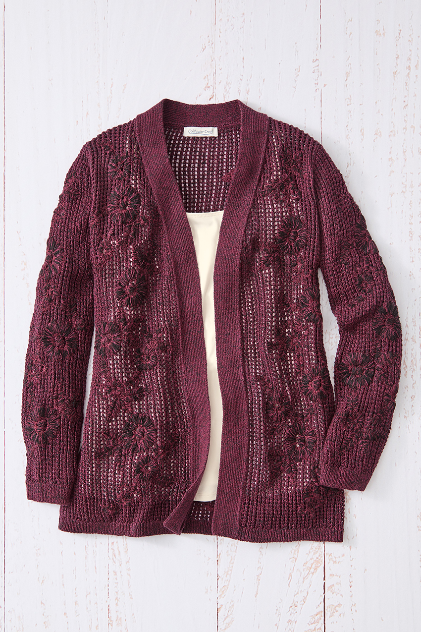Trellis Touch Cardigan - Coldwater Creek