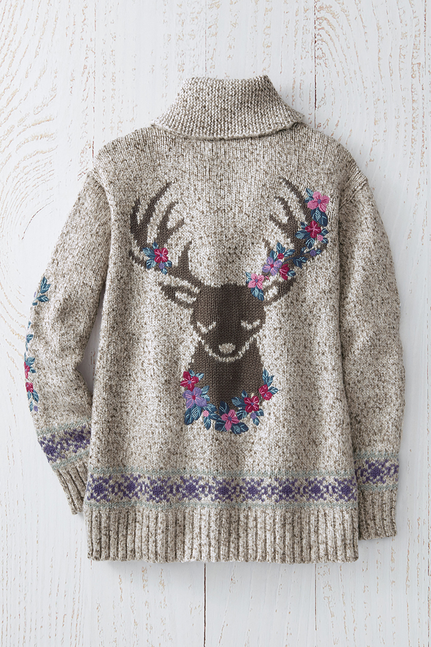 Oh Deer! Cardigan - Coldwater Creek