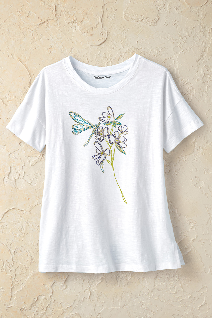 Flower Impressions Tee - Coldwater Creek