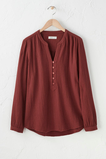 Summer Breeze Gauze Pullover - Coldwater Creek
